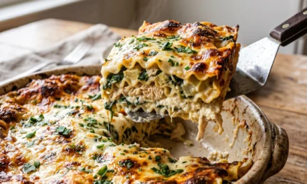 Chicken, Spinach & Artichoke Lasagna