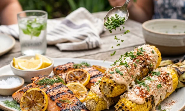 Grilled Salmon & Elote Corn: Your New Summertime Favorite