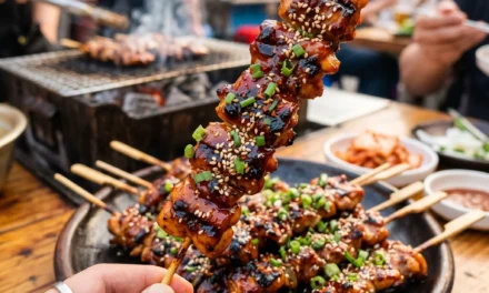 Korean BBQ Chicken Skewers