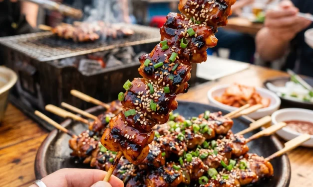 Korean BBQ Chicken Skewers