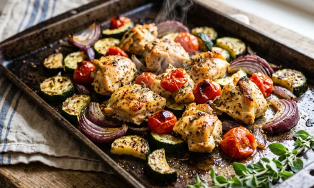 Sheet Pan Greek Chicken and Vegetables