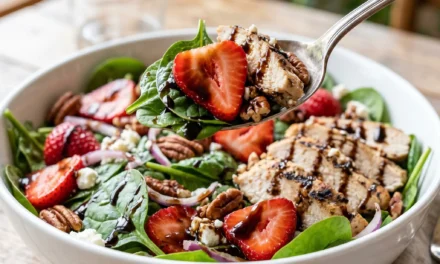 Strawberry Spinach Chicken Salad: A Flavorful and Nutritious Delight