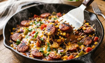 Kielbasa Black Bean Skillet: A Flavorful and Effortless Meal