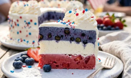 Celebrate with a Delicious American Flag Ice Cream Cake