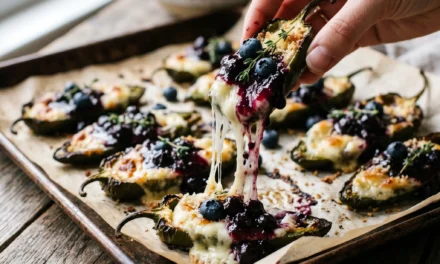 Blueberry Brie Jalapeño Poppers: A Flavorful Bite of Bliss