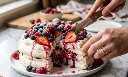 Frozen Pavlova with Berries: A Delightfully Refreshing Treat