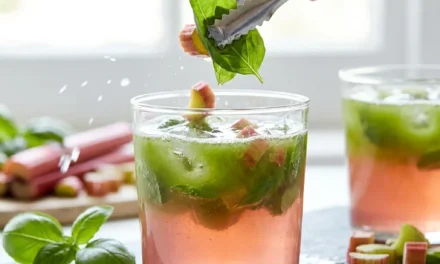 Discover the Delight of Basil Rhubarb Shrub