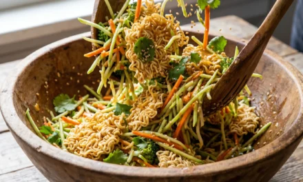 Broccoli-Ramen Slaw: A Refreshing and Crunchy Salad Recipe