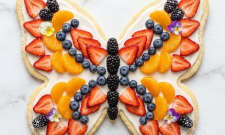 Butterfly Design Pizza: A Fun and Creative Family Meal