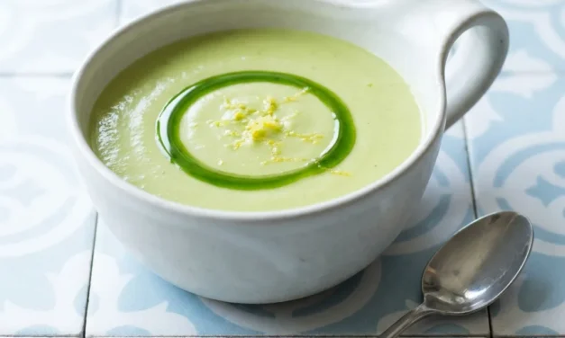 Chilled Avocado Soup with Lemon & Basil: A Refreshing Delight