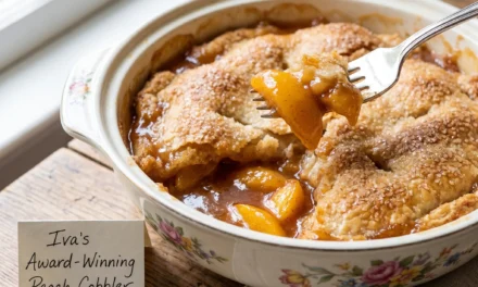 Iva’s Award-Winning Peach Cobbler: A Sweet Southern Classic