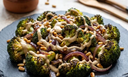 Roasted Broccoli Salad with Tahini: A Quick and Delicious Side
