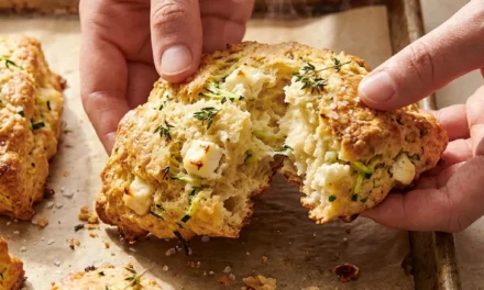 Savory Feta and Thyme Zucchini Scones: A Deliciously Easy Treat