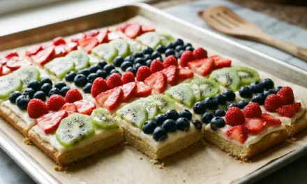 Sugar Cookie Fruit Pizza Bars: A Fun and Flavorful Dessert