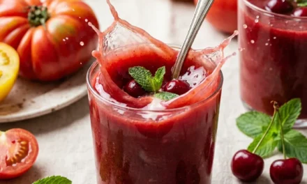 Tomato and Sour Cherry Gazpacho: A Refreshing Summer Delight
