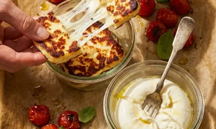 Broiled Halloumi Burrata Salad: A Flavorful and Satisfying Delight