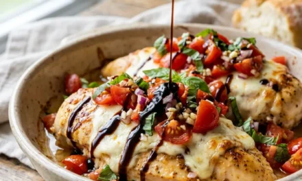 Bruschetta Chicken Bake: A Flavorful Family Favorite