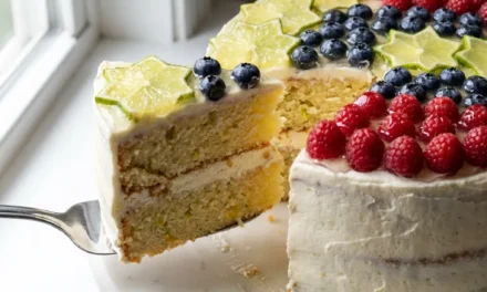 Lemon Lime Flag Cake: A Festive and Refreshing Treat