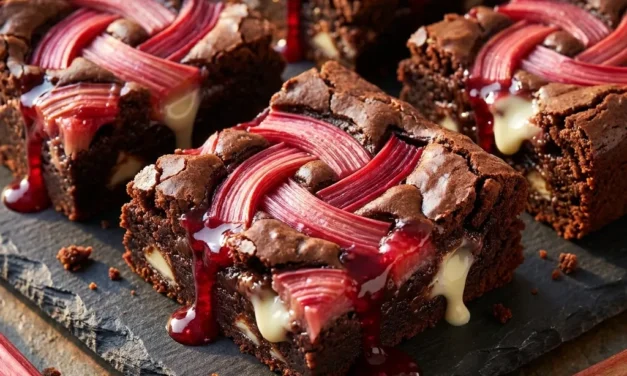 Rhubarb Brownies: A Delightfully Tangy and Rich Dessert