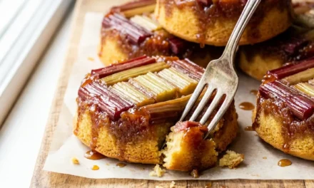 Rhubarb Upside-Down Cake That Will Brighten Your Day