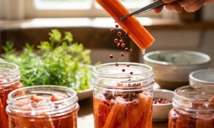Discover the Tangy Delight of Spicy Pickled Rhubarb