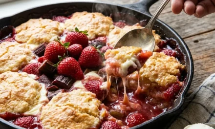 Strawberry Rhubarb Cobbler: A Deliciously Sweet and Tangy Treat