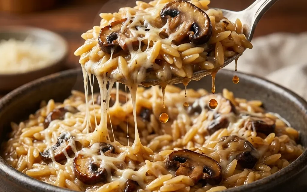 Creamy Mushroom Orzo: A Comforting and Creamy Delight