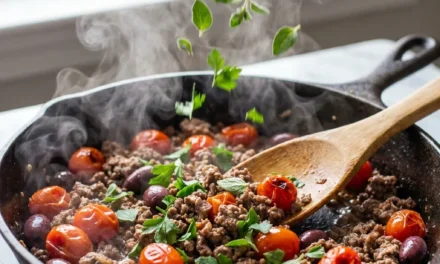 Mediterranean Beef Skillet: A Flavorful 30-Minute Dinner
