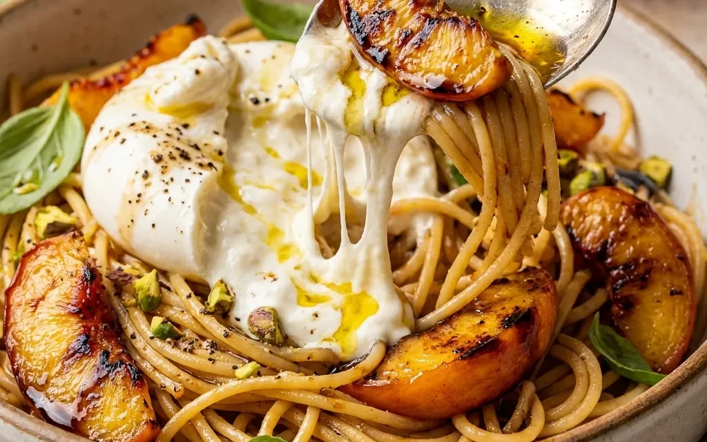 Peach Burrata Pasta: A Quick and Delicious Summer Recipe