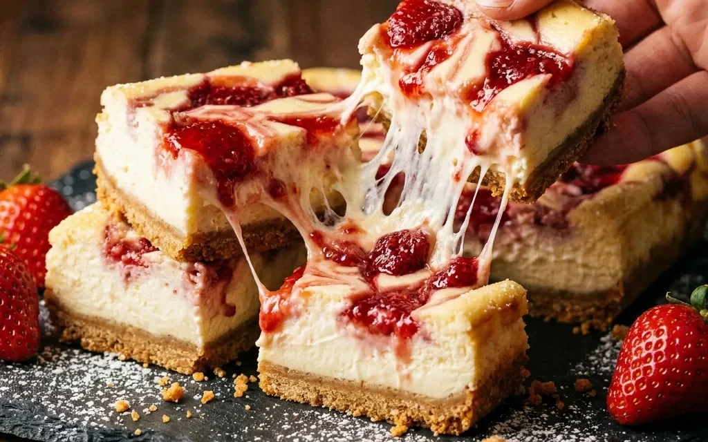 Strawberry Cheesecake Bars: A Creamy Delight for Any Occasion