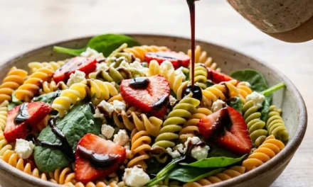 Enjoy This Refreshing Strawberry Spinach Pasta Salad Recipe
