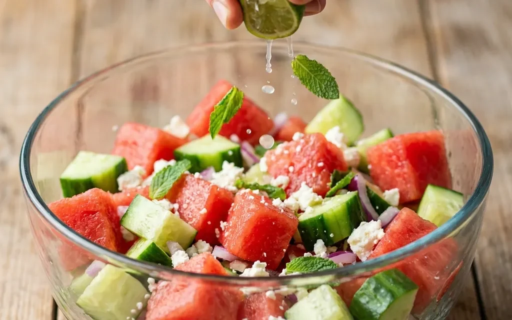 Watermelon Cucumber Feta Salad: A Refreshing Summer Treat