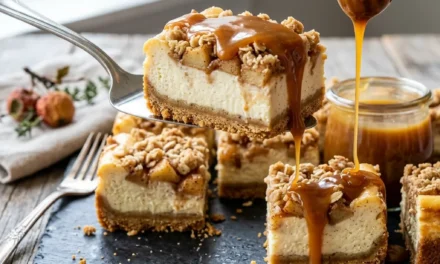 Irresistible Caramel Apple Cheesecake Bars Recipe