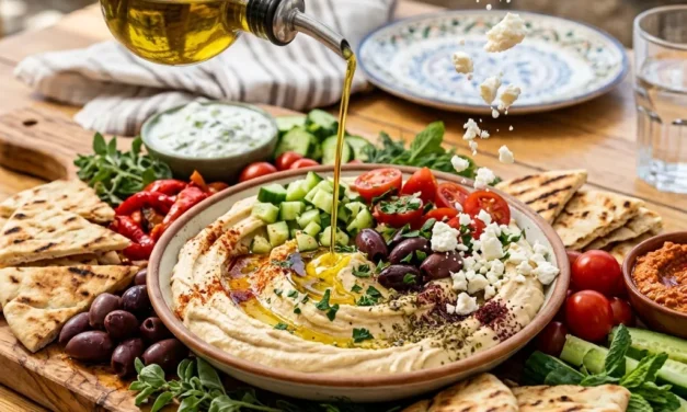 Greek Hummus Board: A Deliciously Easy Entertaining Idea