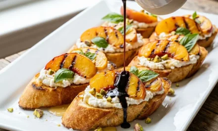 Peach Bruschetta: A Refreshing Summer Appetizer